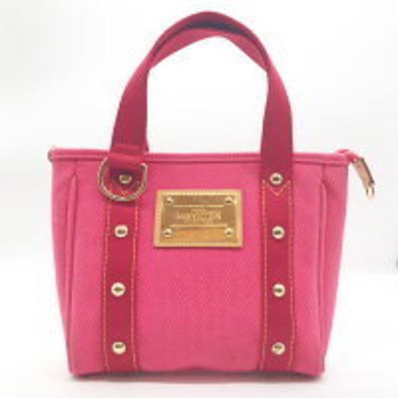 Louis Vuitton Antigua Cabas PM Tote Bag Rose Pink Canvas - Picture 1 of 5